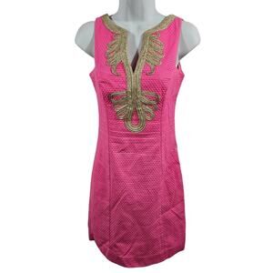 Lilly Pulitzer Janice Shift Dress Hotty Pink Size 00